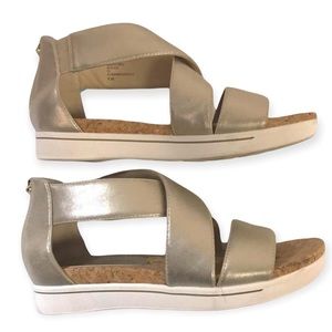 Adrienne Vittadini Sport Gold HEEL Sandals